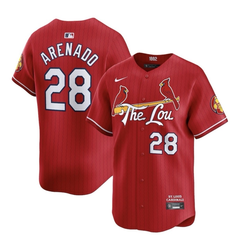 St. Louis‎ Cardinals Nolan Arenado Nike 24 City Connect Limited Player Jersey L